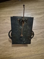 Antique Brass Longcase Clock Movement + Bell Stand Hammer Spare 12x17cm T10