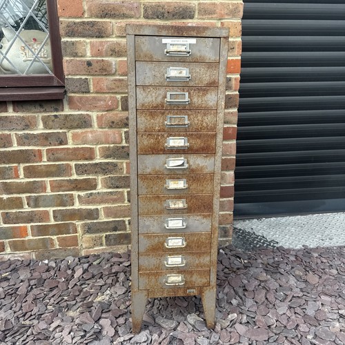 Large vintage grey drawer - vintage,