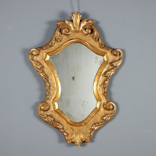 Antique mirror gilded carved - antique,