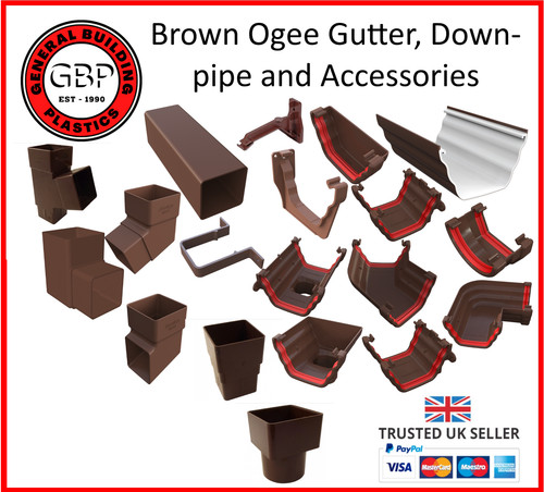 Ogee brown gutter - ogee,