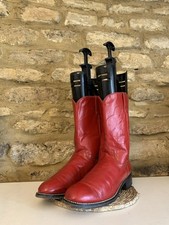 Tony Lama Red All Leather