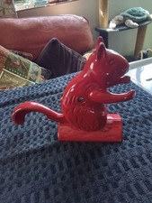 Red Squirrel Nut Cracker Decor
