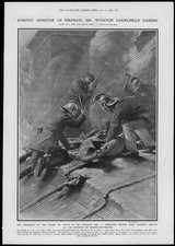 1908 Antique Print - RUTLANDSHIRE Burley-on-the-Hill Finch Fire Churchill (152)