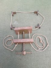 Antique Vintage 4 Corner Picture Frame Draw Brass Clamp Vice Woodwork Hand Tool