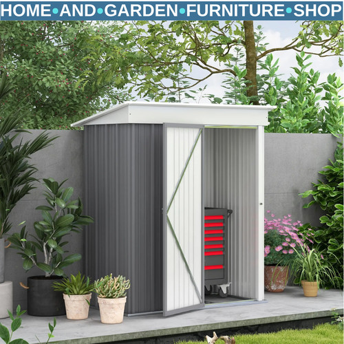 6ft metal garden shed - x,