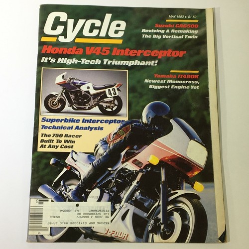 Vtg cycle magazine - vtg, 1983