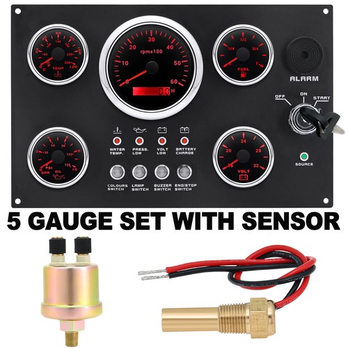 Gauge set with - 5, instrument