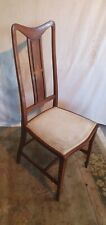 Inlaided Frame with Burr Wood Cream Cushioned Seat Dining, Salon, Bedroom Chair
