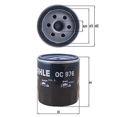 Knecht 976 oil - filter, for