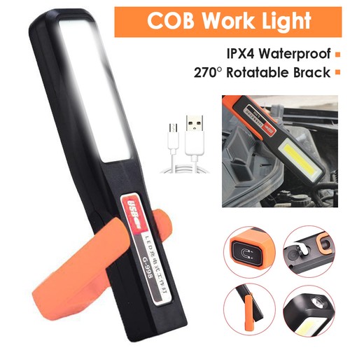 2pcs cob work light usb - work,