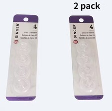 8 SINGER PLASTIC SEWING MACHINE BOBBINS  Class 15 15K 15J +