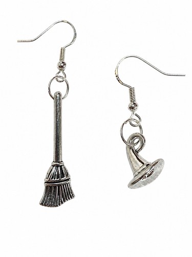 Halloween witch broom hat - broom, &