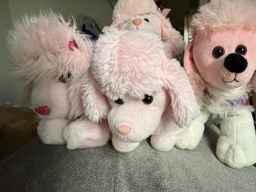Plush pink poodles soft toys - 4,