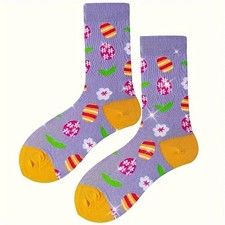 Easter Cartoon Egg Knee Socks