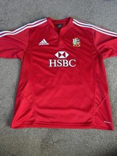 British And Irish Lions 2009 South Africa Rugby Shirt, Size XL, Red