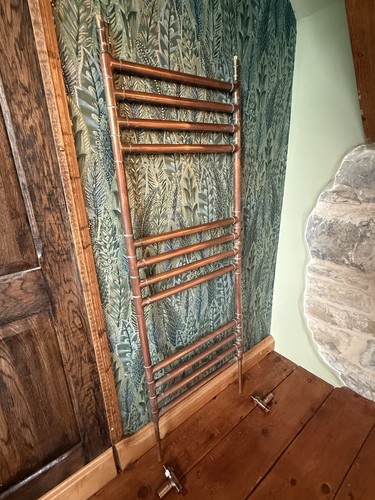 Vintage copper towel - copper, radiator