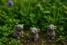3pcs Resin Mini Mouse