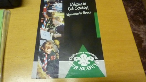 Old scout leaflet - leaflet, welcome