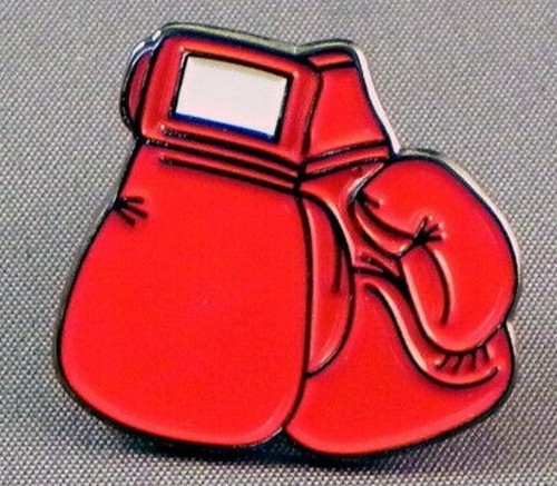 Boxing glove pin badge - ., red
