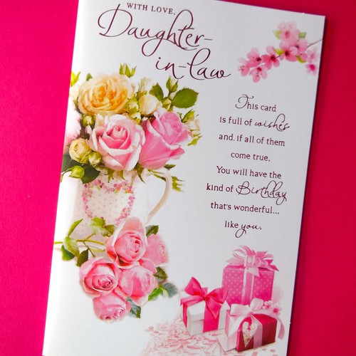 Daughter law birthday card - in,