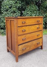 Antique oak chest - of, 4