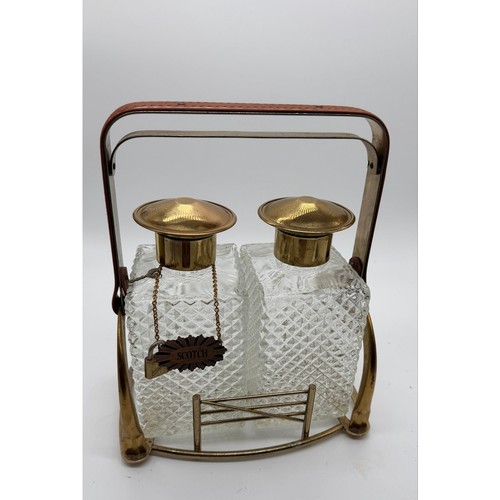Vintage locking decanter caddy - vintage,