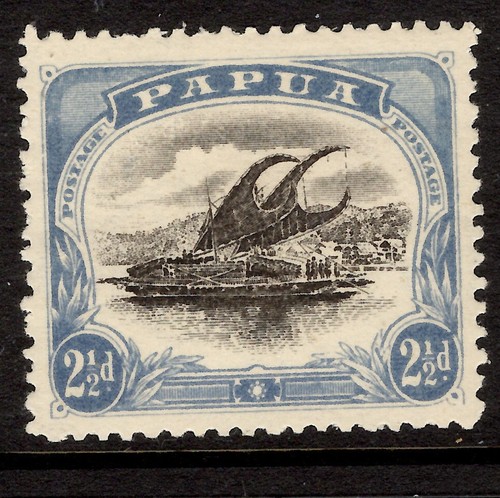Papua 1907 2d blk - sg, &