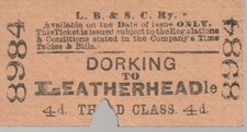 LBSCR Railway Ticket DORKING