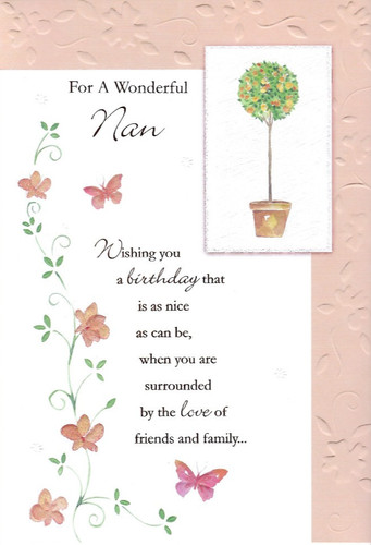 For wonderful nan birthday - wonderful,
