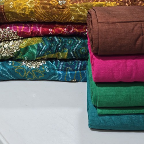 Bandhani organza embroidery - bandhani,