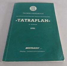 Operating instructions / manual Tatra 600 Tatraplan booth 1951