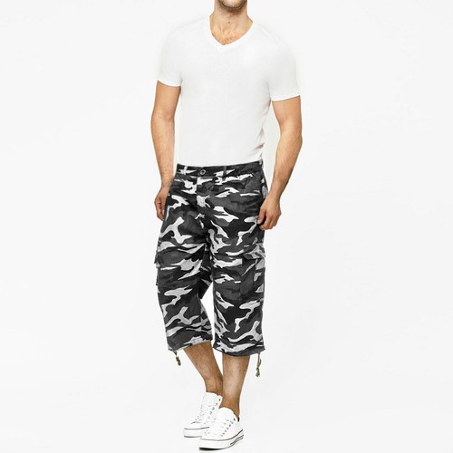 Mens camouflage cargo - mens, 3/4