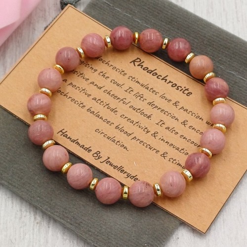 Rhodochrosite bracelet stretch - bracelet,