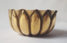 Antique Carl Deffner German Jugendstil Art Nouveau Brass Lotus Bowl Jelly Mould