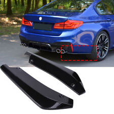 Gloss Black Universal Car Rear Bumper Protector Lip Diffuser Spoiler Splitter