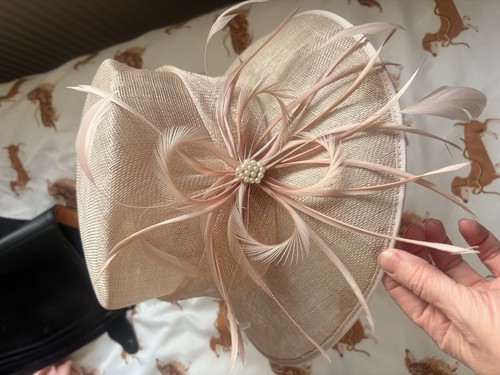 Dusky pink occasion hat - dusky,