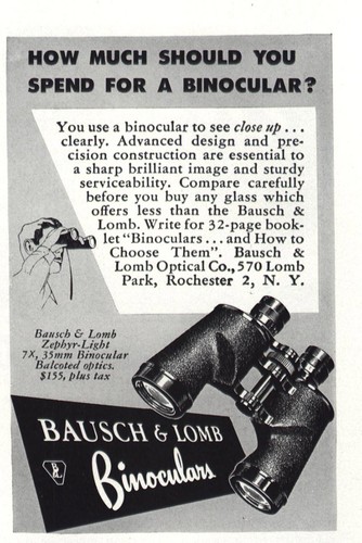 1952 bausch lomb - lomb, binoculars