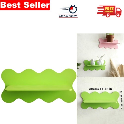 Elegant green wooden wavy - green,