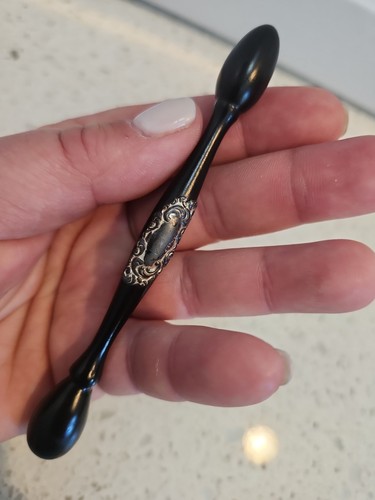 Antique ebony and sterling - ebony,