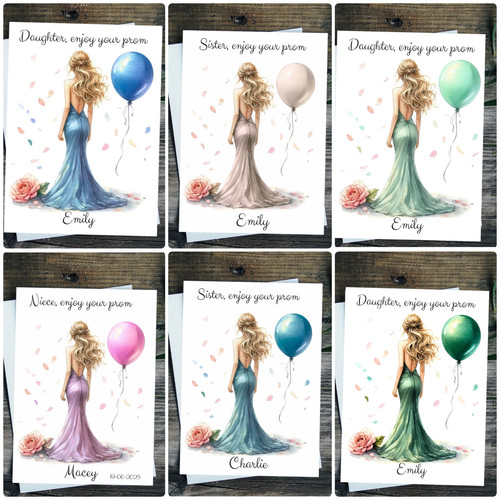 Daughter prom card large - daughter, a5