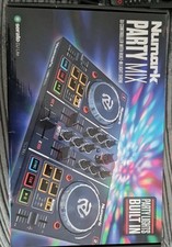 Numark Party Mix Double Deck DJ Controller with Light Show Feature Black