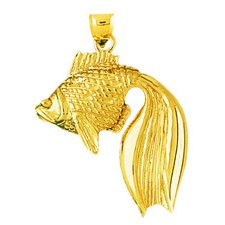 14K Gold Veiltail Goldfish