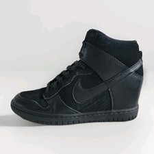 NIKE DUNK SKY HI WEDGE SIZE UK 4 EUR 37.5 (528899 004) BLACK