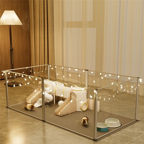 Panel dog playpen acrylic - playpen,