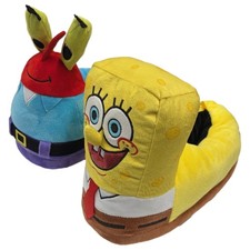 Mens Plush Spongebob Slippers