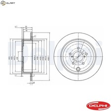 2x BRAKE DISC BG4158 FOR