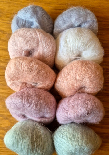 25g balls rowan kidsilk - x,