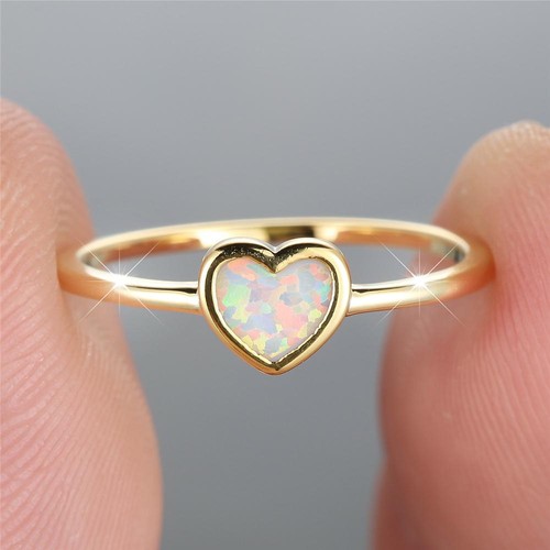 9ct gold plated white opal - plated,