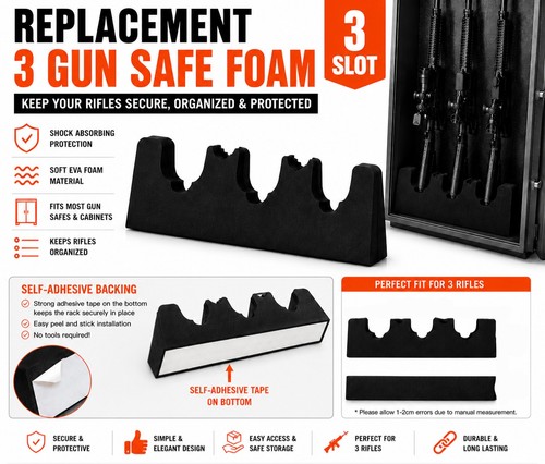 Foam gun rack for storage - for,