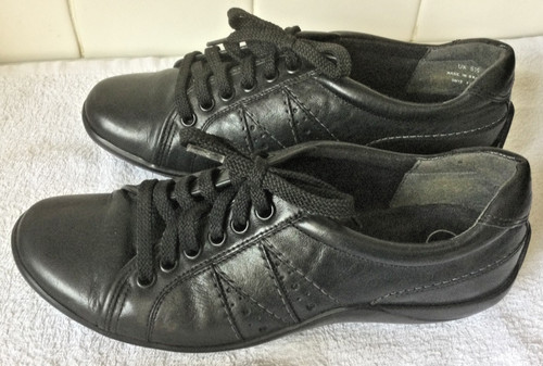 Clark black leather - black,